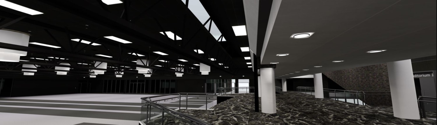 Digitaal congres in een virtuele congreslocatie